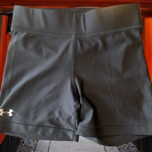 Pre Owned Women’s Under Armour Compression Shorts Heatgear Sz Sm AthleticWear